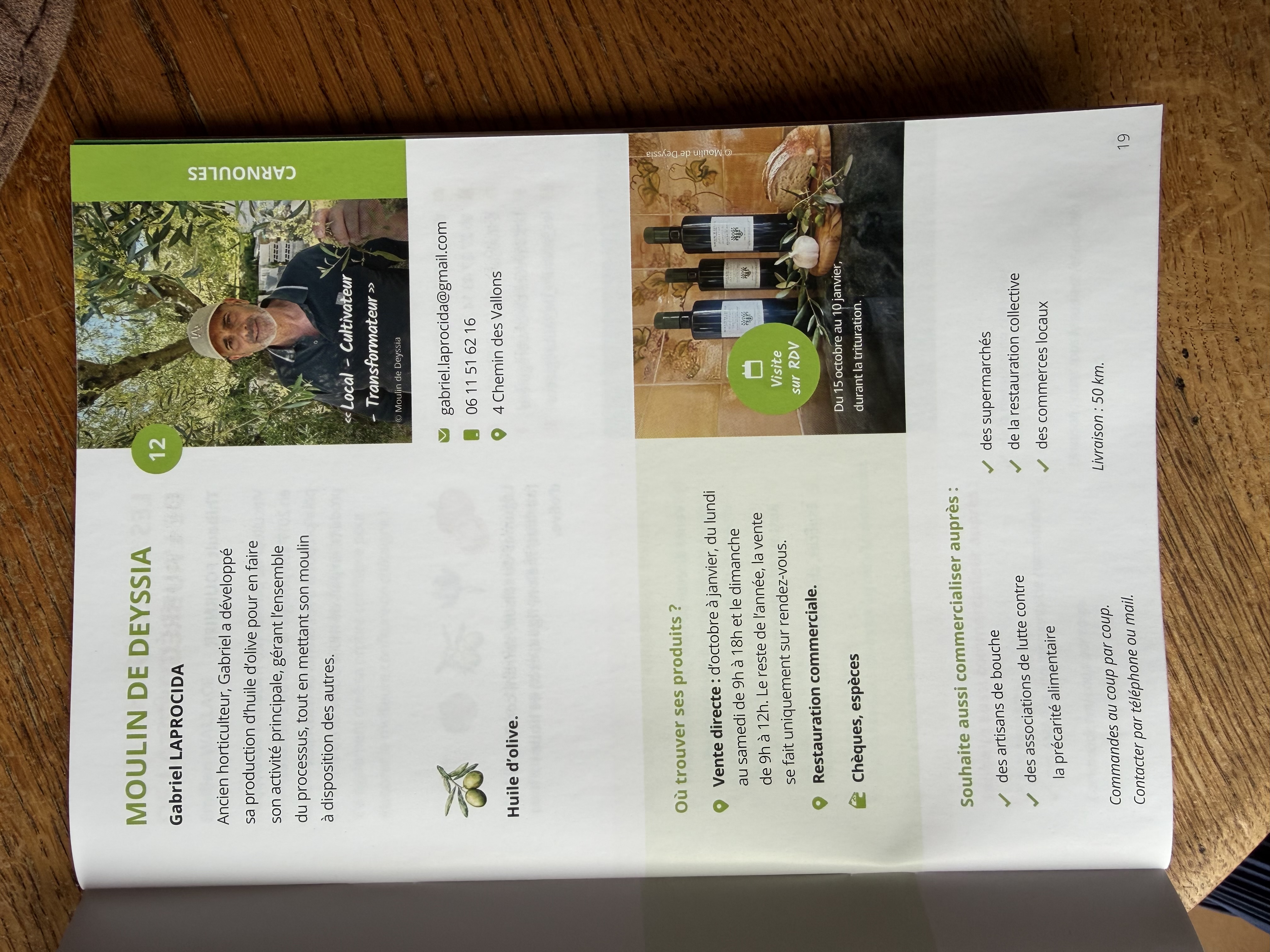guide des producteurs locaux var huilerie deyssia