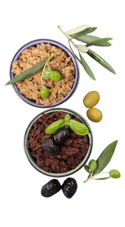 tapenades noir et verte gastronomique
